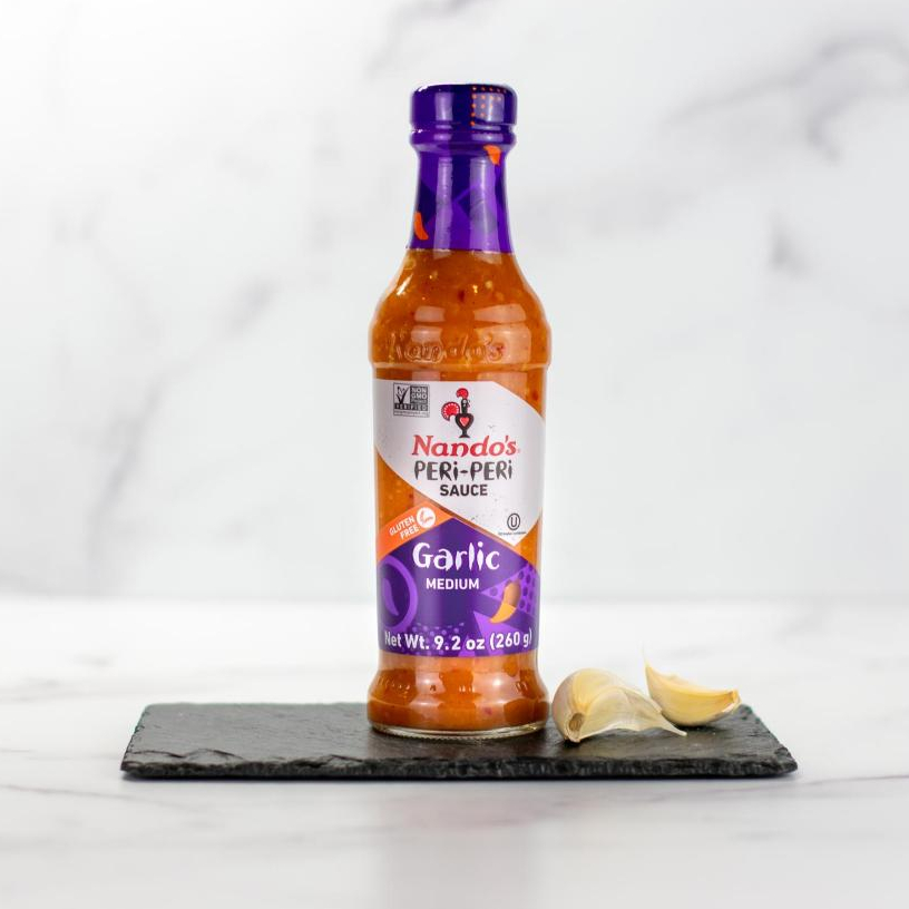 Nandos Peri-Peri Sauce Garlic Medium 250g - นันดอส ซอสพริกเปริ-เปรี กระเทียมกลาง 250 กรัม