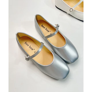 รองเท้าแมรี่เจน(PU-234)น้ำหนักเบาใส่สบายใส่แล้วเท้าเรียวสวยสายปรับระดับได้