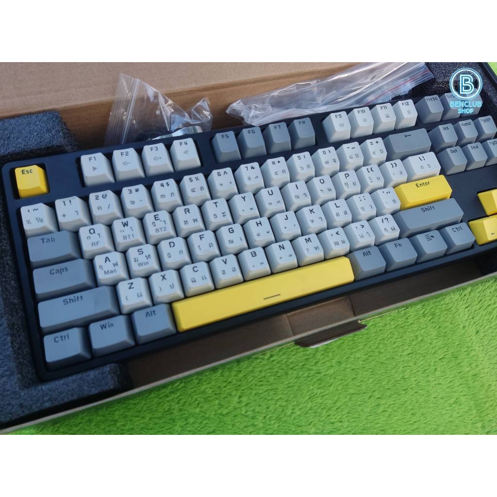 คีย์บอร์ดไร้สาย AJAZZ AK872 STARRY NIGHT - RED SW ประกันAdvice 03/2026 สินค้ามือสอง