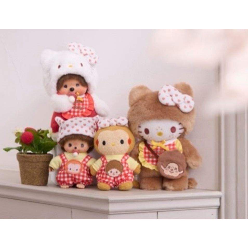 [Monchhichi] มอนชิชิ x เฮลโลคิตตี้ Hello Kitty x Monchhichi นำเข้าจากญี่ปุ่น