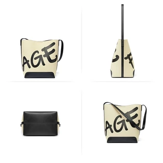 AGE FREE Gabine bag กระเป๋าทรงถังลายคลาสสิกแบบสะพายข้างกระเป๋าาถือbucket bag