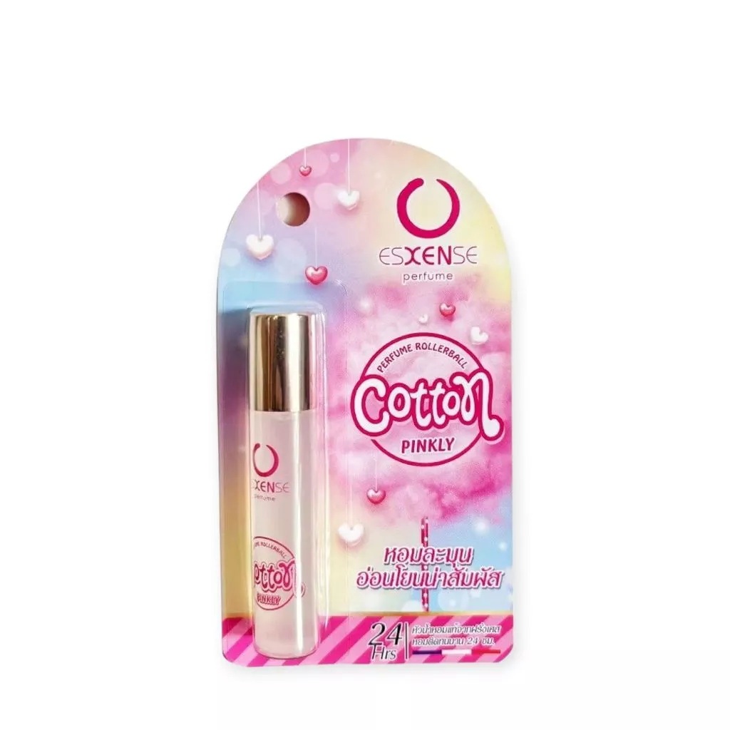 น้ำหอมเอสเซนส์ กลิ่นคอตตอน พิ้งกลี้ (3 ml.) ESXENSE Cotton Pinkly หัวลูกกลิ้ง น้ำหอม Esxense