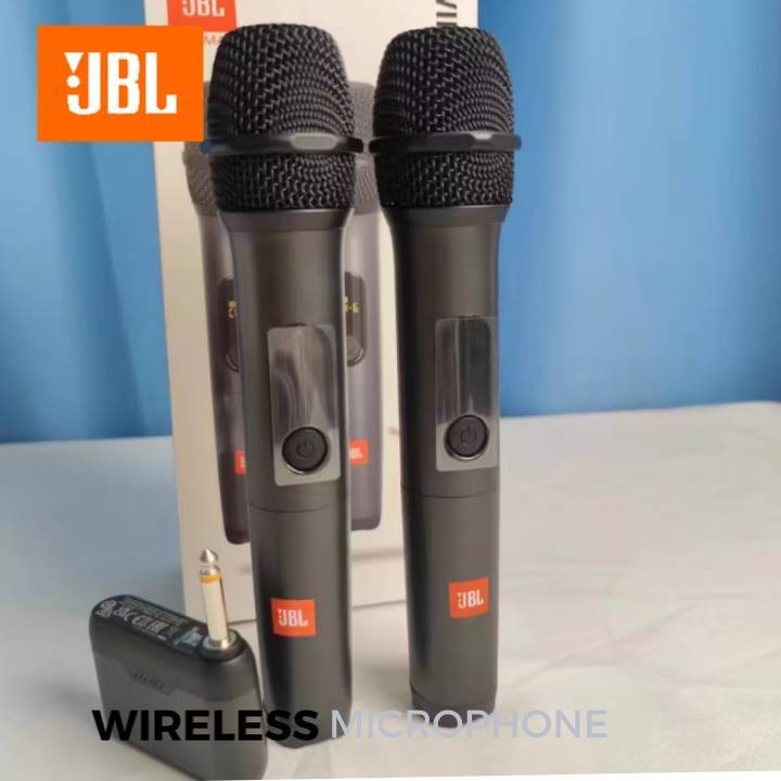 JBL Wireless Microphone Set ไมค์ลอยคู่ แท้ 100% ไมโครโฟนไร้สาย มือถือคู่ ไมค์ลอยไร้สาย