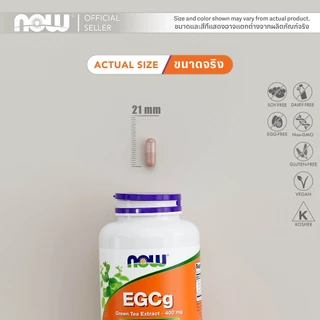 อีจีซีจี สารสกัดชาเขียว | EGCg Green Tea Extract w/ Decaf Green Tea [Capsules] by NOW FOODS | Authentic Made in USA