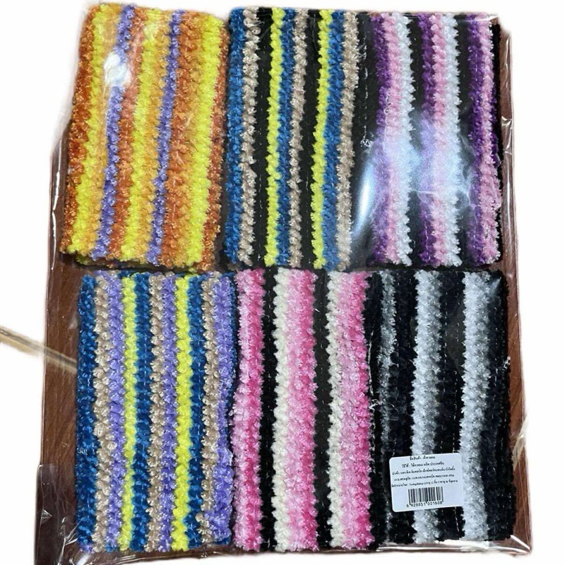 ผ้าคาดผมสีสวย 12ชิ้น แพ็คล่ะ80บาท มีให้เลือกหลายแบบ