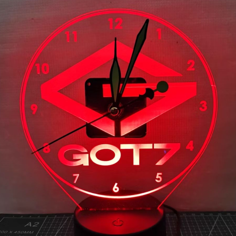 โคมไฟ นาฬิกา GOT7 เปลี่ยนสีได้ 7 สี