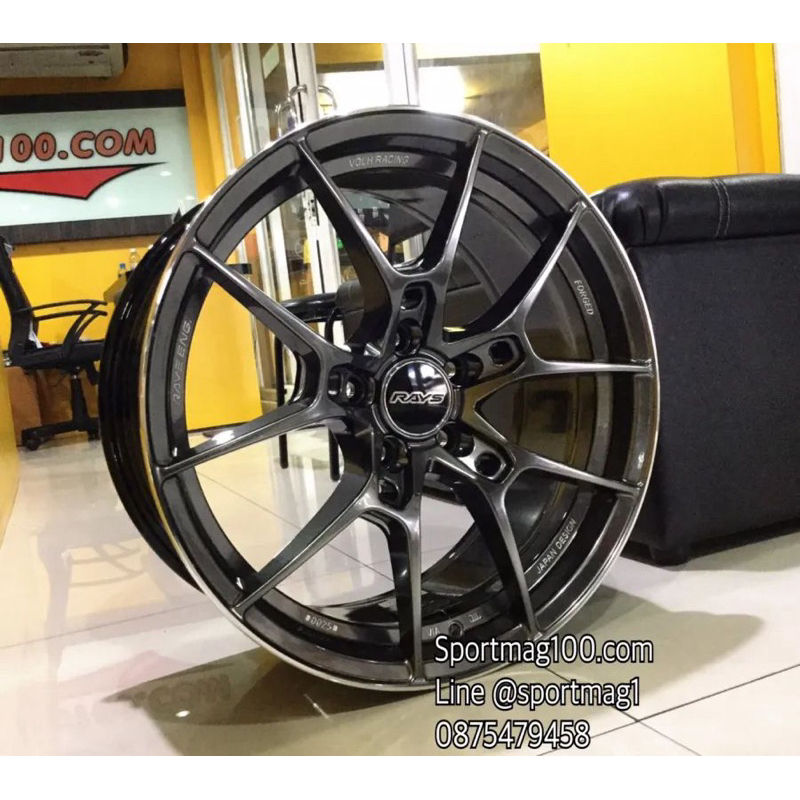 ล้อแม็กซ์ AOW Rays G025 สีไฮเปอร์ดาร์ค 8.5-18นิ้ว 5รู114/112 ET35 [18425]