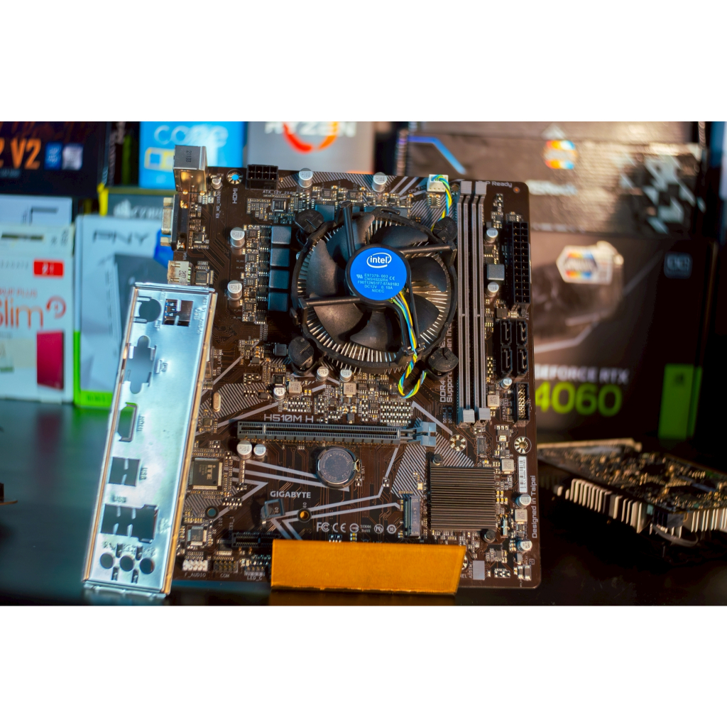 CPU ซีพียู intel core i3-10100F + บอร์ด H510M-H มัดรวมยกชุด [GEN10 LGA1200]