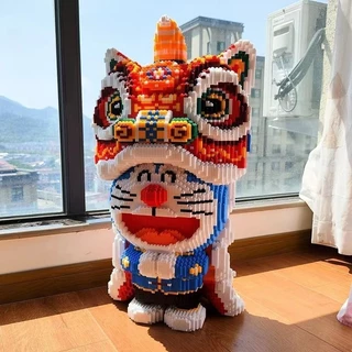 (พร้อมส่ง🇹🇭)🔥ขนาดใหญ่ เลโก้คิดตี้ โดเรมอน Doraemon บล็อกตัวต่อ Hello Kitty/Kuromi/Melody 3D บล็อกตัวต่อเลโก้