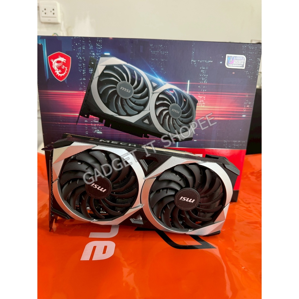 VGA (การ์ดแสดงผล) MSI RADEON RX 6600 MECH 2X 8GB GDDR6   (มือสอง กล่องตรง SNสภาพใหม่ 98%)