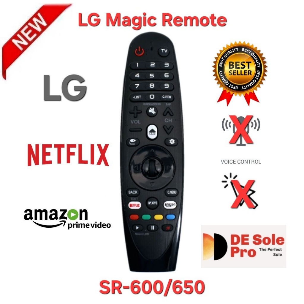 พร้อมส่ง LG Magic Remote SR-600/650 ใช้กับ smart TV LG ได้ทุกรุ่น WebOs ทุกรุ่น ไม่มี เมาส์และเสียง.