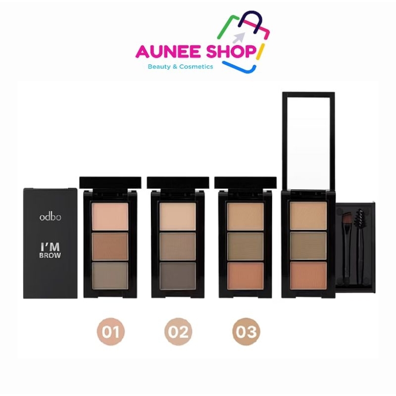 ส่งฟรี/มีไลฟ์ (ชิ้น)(OD7019)odbo โอดีบีโอ IM BROW เขียนคิ้วฟุ้งเป็นธรรมชาติ เขียนง่าย มีทั้งหมด 3 แบบ มีกระจกในตัว