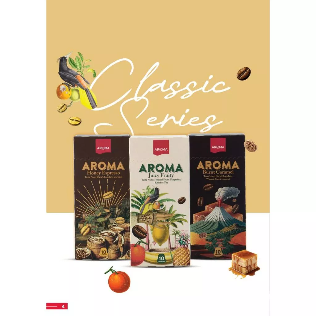 Aroma Capsule กาแฟแคปซูล Classic series (1กล่องx10แคปซูล)