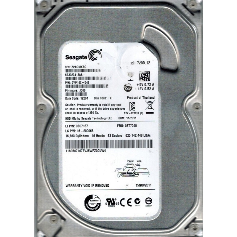 TOSHIBA DT01ACA100 1.0TB7200rpm 3.5inch Sata 6gbps 32mb Cache Hard Dri