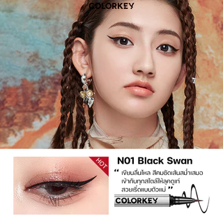 COLORKEY FLOATING COLOR LIQUID EYELINER อายไลเนอร์ ติดทน กันน้ำ กันเหงื่อ เส้นคมชัด เขียนลื่น คมชัด