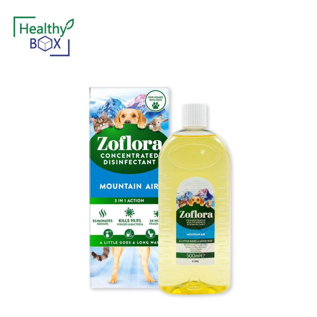 Zoflora Fresh Home Mountain Air Whith Pet 500 ml. โซฟลอรา เฟรช โฮม (เมาน์เทน แอร์)