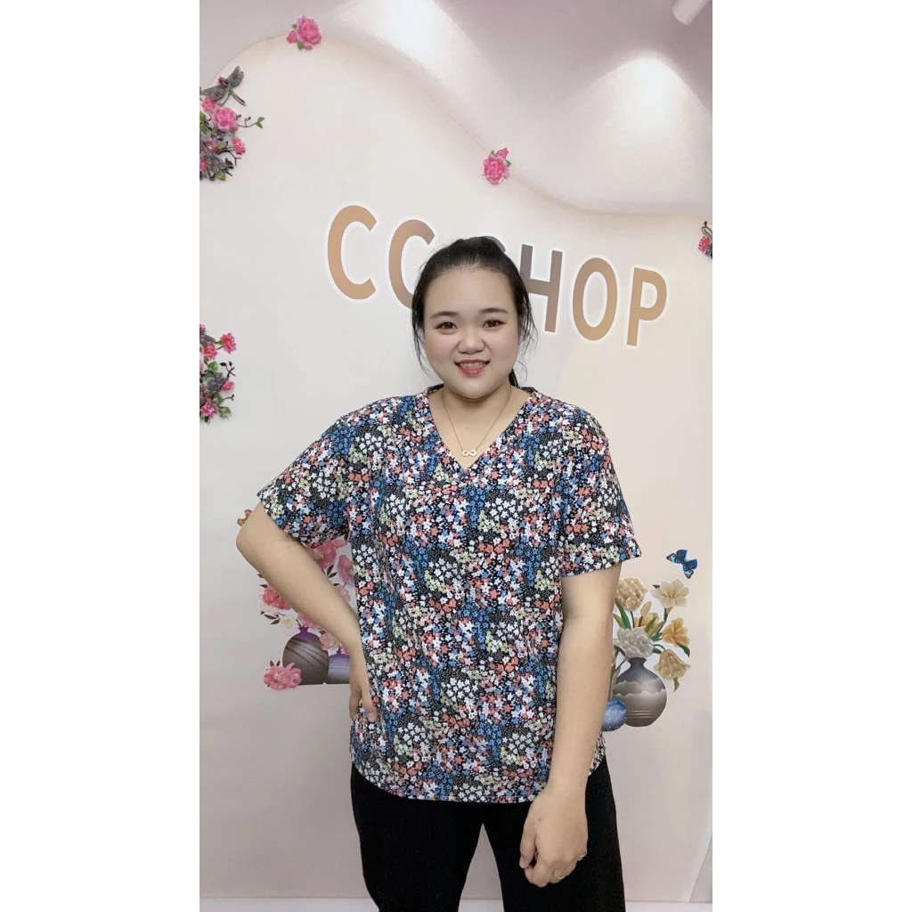 เสื้อสาวอวบ อก46-52 เสื้อไซส์ใหญ่  เสื้อสงกรานต์ผู้หญิงลายดอก เสื้อผ้าแฟชั่นผู้หญิง รุ่น78 thumbnail 10