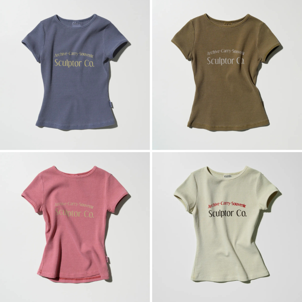 [พร้อมส่งในไทย/ส่งด่วน*เก็บโค้ดลด30%] Sculp tor baby Tee สินค้าของแท้100% ✨ นำเข้าจากเกาหลี