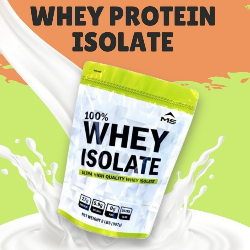 MS WHEY PROTEIN ISOLATE เวย์ โปรตีน ไอโซเลท  จาก นม ไม่ใช่ soy ถั่วเหลือง