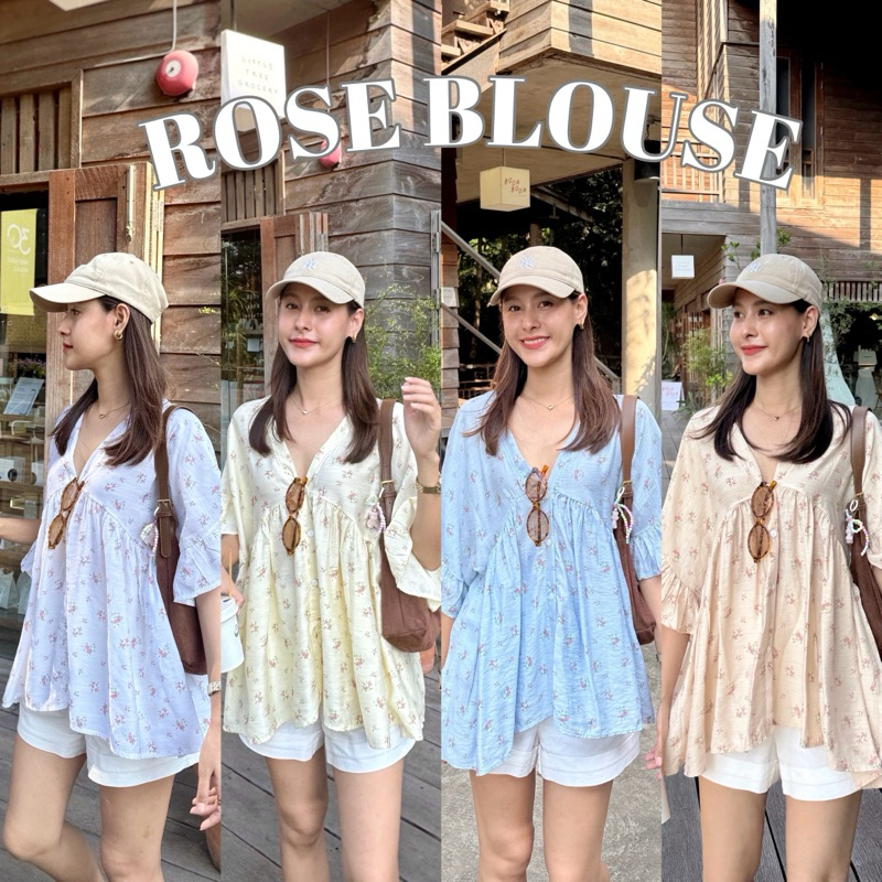 19JAN.STUDIO : ROSE BLOUSE เสื้อเชิ้ตทรงโอเวอร์ไซส์