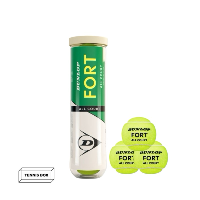 ลูกTennis Dunlop Fort All Court 3ลูก/หลอด ของแท้ ส่งไว tennis ball