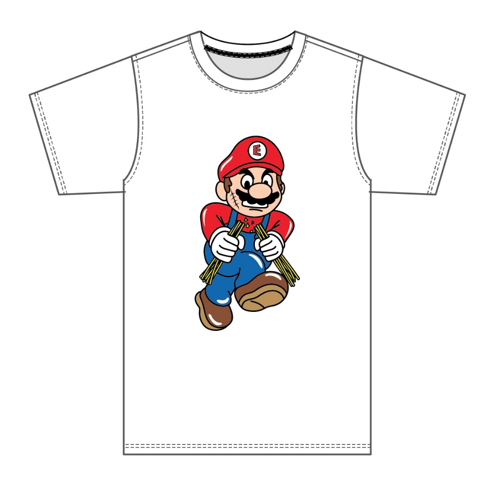 เสื้อยืดลาย Mario แบรนด์ Even Though ผลิตจาก COTTON USA 100%