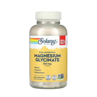 Magnesium Glycinate ขนาด 350mg. จำนวน 240 เม็ด ของแท้จากอเมร…