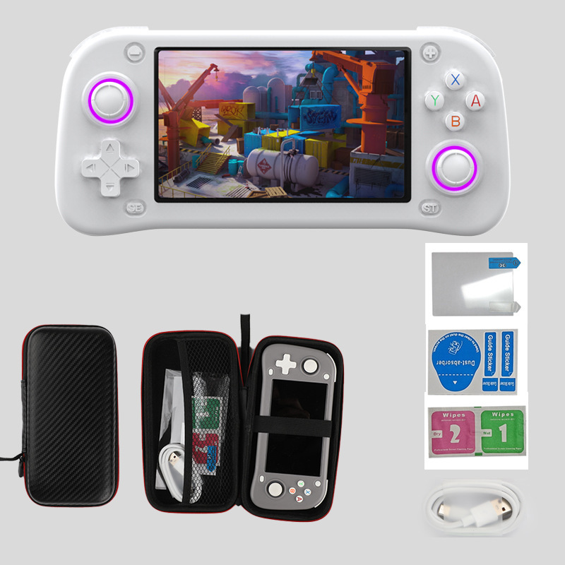 เกมพกพา XF43 จอIPS 4.3นิ้ว ไฟRGB ความจำ 128GB 20,000เกม รองรับเกม PSP Ps1 N64 เกมบอย เกมกด