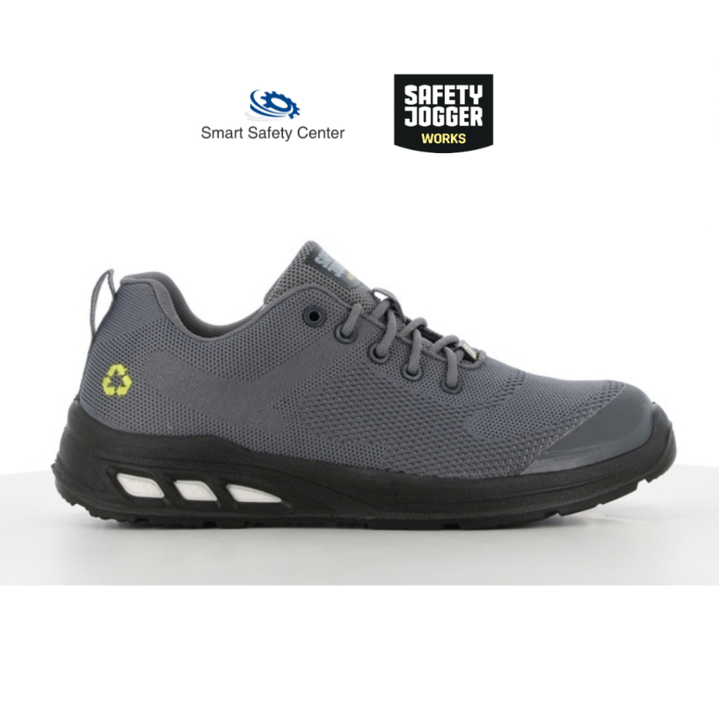 [ลิขสิทธิ์แท้ รับประกัน3เดือน] รองเท้าเซฟตี้ Safety Jogger รุ่น ECOFITZ S1P LOW Grey
