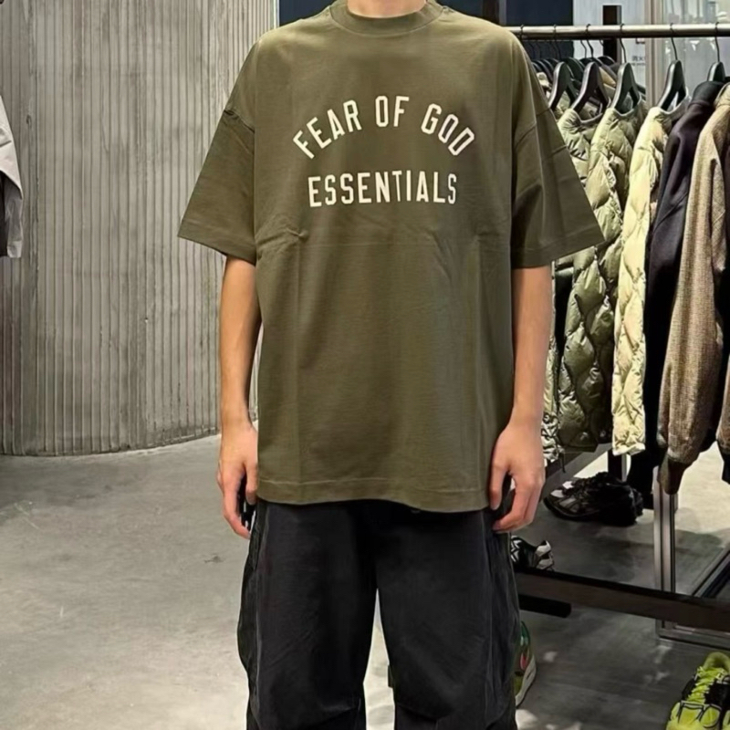 พร้อมส่ง (ของแท้ 100%) เสื้อยืด Fear of God Essentials Jersey Crewneck Tee มีหลายสี - รูปที่ 6