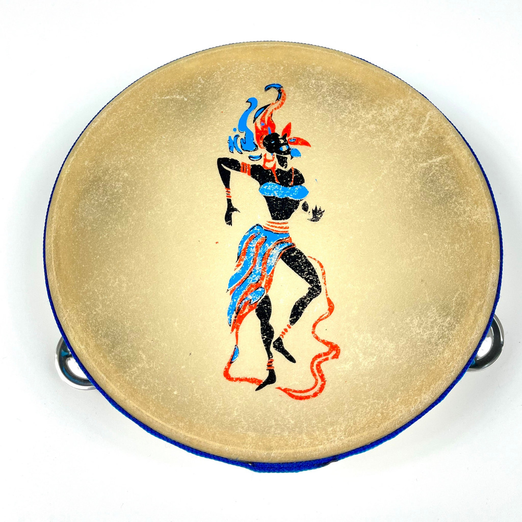 กลองฉิ่งหุ้มหนัง แทมโบรีน แทมโบรีนหนังวัว ขนาด 8นิ้ว/9 นิ้ว แทมบูรีน Tambourine