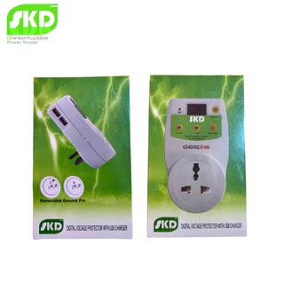 ⚡️ตัวป้องกันไฟกระชาก⚡️ SKD (CHOSC-95) Voltage Protector ช่องเสียบ USB Charger 2.1 A จำนวน 2 ช่อง