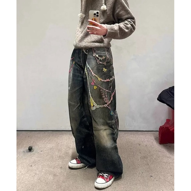USSTYLE - Chain jeans