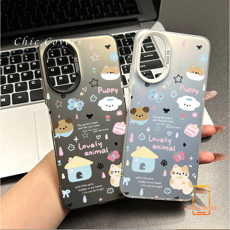 น่ารักจัง หมา เคส OPPO A7 A15 A16 A92 A9 A95 A57 A78 A18 A94 A3 A60 A93 A98 A79 A60 A58 A3S A12E F11PRO A92 ความรัก
