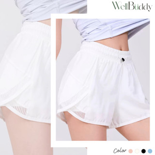 WellBuddy กางเกงวิ่งผู้หญิง มีซับในกันโป๊ ใส่มือถือได้ กางเก…