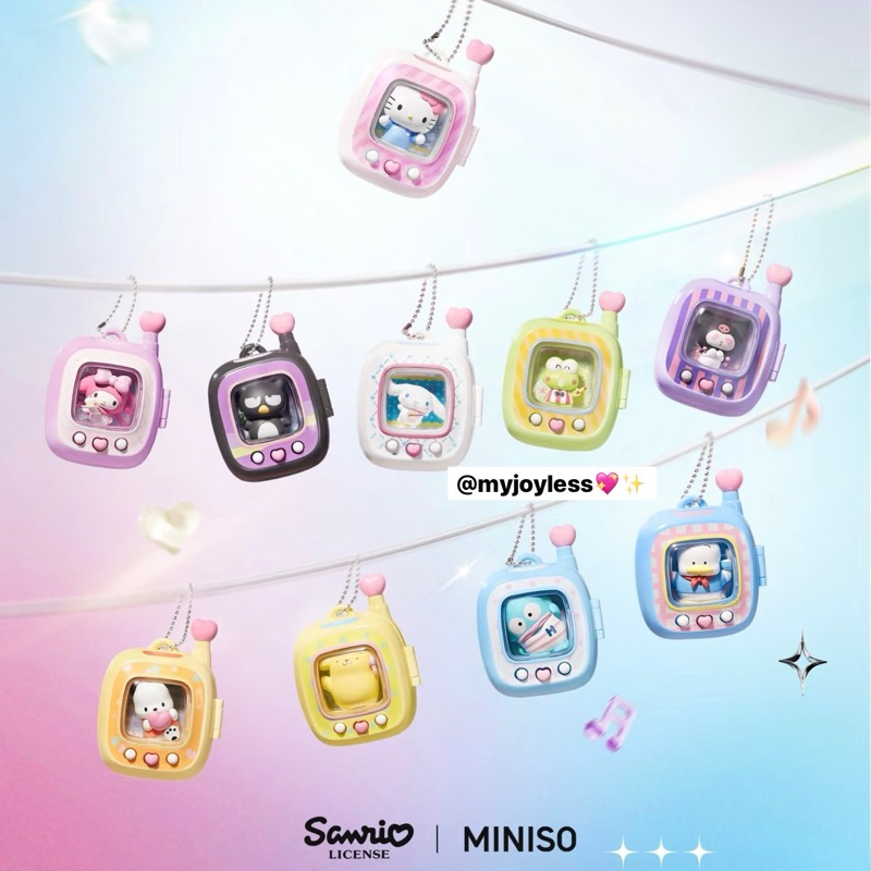 ( 🛒 ; แบบจุ่ม / พร้อมส่งในไทย ) SANRIO x MINISO Pocket Elf Sanrio Characters - พวงกุญแจซานริโอ้ 🫧✨
