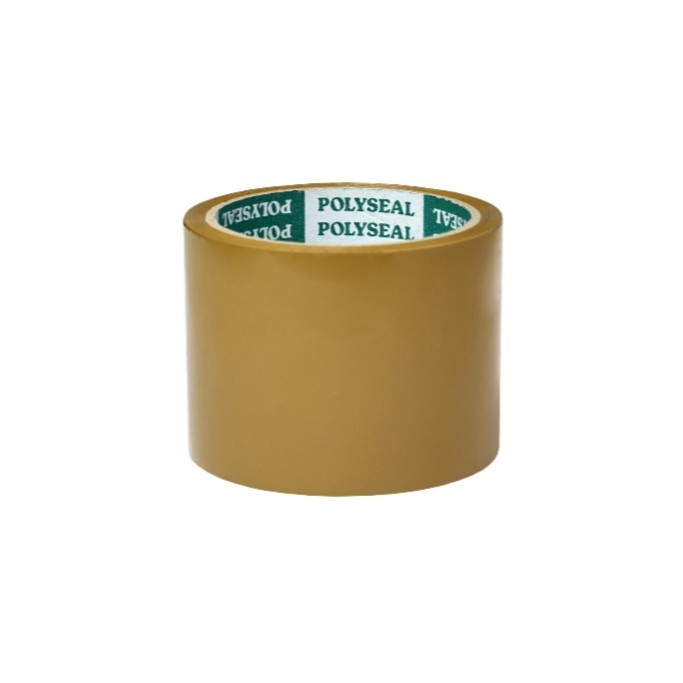 POLYSEAL TAPE เทปปิดกล่อง 3 นิ้ว x 45 หลา (แพ็ค 4 ม้วน) กาวยางธรรมชาติ เทปโอพีพี opp tape เทปใส — صورة 2