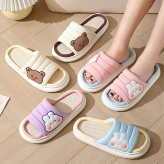 🧸ใหม่🧸(SH-1-31) รองเท้าแตะลินินญี่ปุ่น ใส่เดินในบ้าน แบบหนาน…