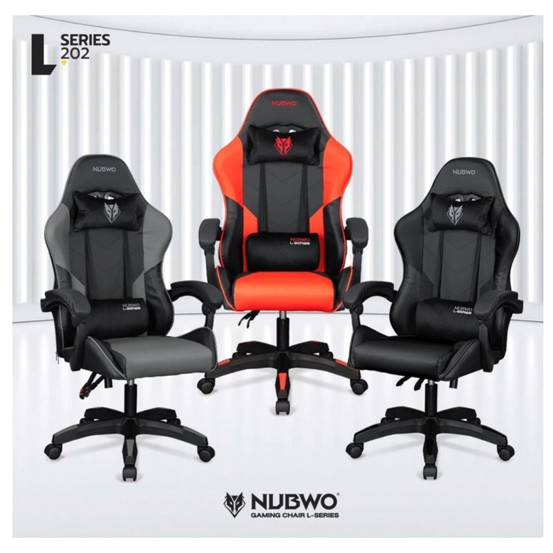 แถมแผ่นรองเม้าส์ เก้าอี้ Nubwo รุ่น L202 Gaming Chair