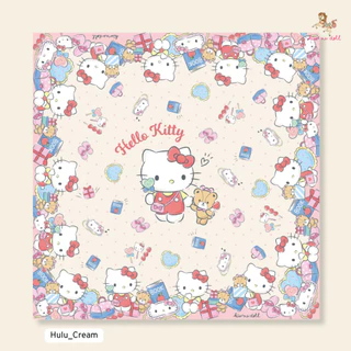 Kiss Me Doll ผ้าพันคอ/ผ้าคลุมไหล่ ลาย Hello Kitty New collection ขนาด100x100 cm.