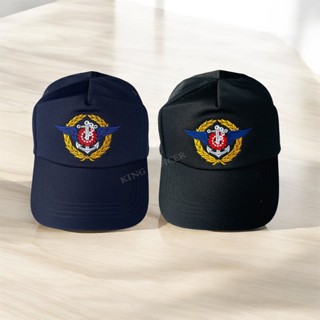 หมวก กองทัพไทย สีดำ สีกรมท่า  งานปัก