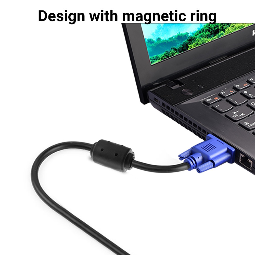 🔥ส่งจากไทย🔥สาย VGA 3+5 คุณภาพสูง ความละเอียดสูง รองรับ 1080P สำหรับคอมพิวเตอร์ โปรเจกเตอร์ ทีวี (1.5M / 3M) - รูปที่ 5