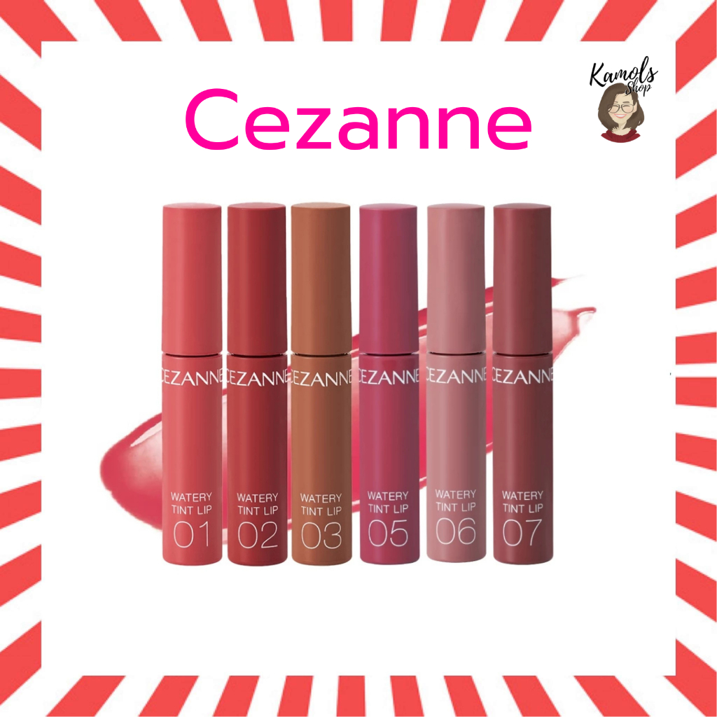🇯🇵💫 CEZANNE Watery Tint Lip ลิปทินท์ผสมออยล์ ​ริมฝีปากที่ฉ่ำวาว