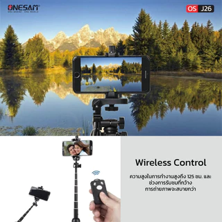 ONESAM รุ่น OS-J26 Tripod Selfie WIRELESS ขาตั้งมือถือ และ ไม้เซลฟี่ + รีโมทไร้สาย ของแท้ 100% รับประกัน 1 ปี