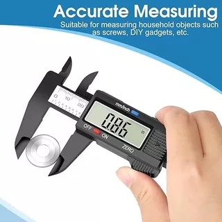 เวอร์เนียร์ ดิจิตอล 6 นิ้ว Digital Vernier caliper(0-150mm) ตัวเครื่องโลหะ การวัดที่แม่นยำ เวอร์เนียร์วัดความยาว ความละ