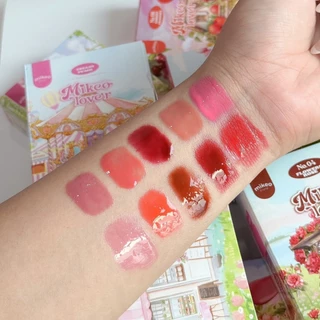 ((ML27 - 10 เฉดสี)) ลิปมิเกว ลิปบำรุงปากสีสวยปากฉ่ำ น่าจุ้บ พร้อมบำรุง Mikeo lover Lip tint gloos oil vitamin serum