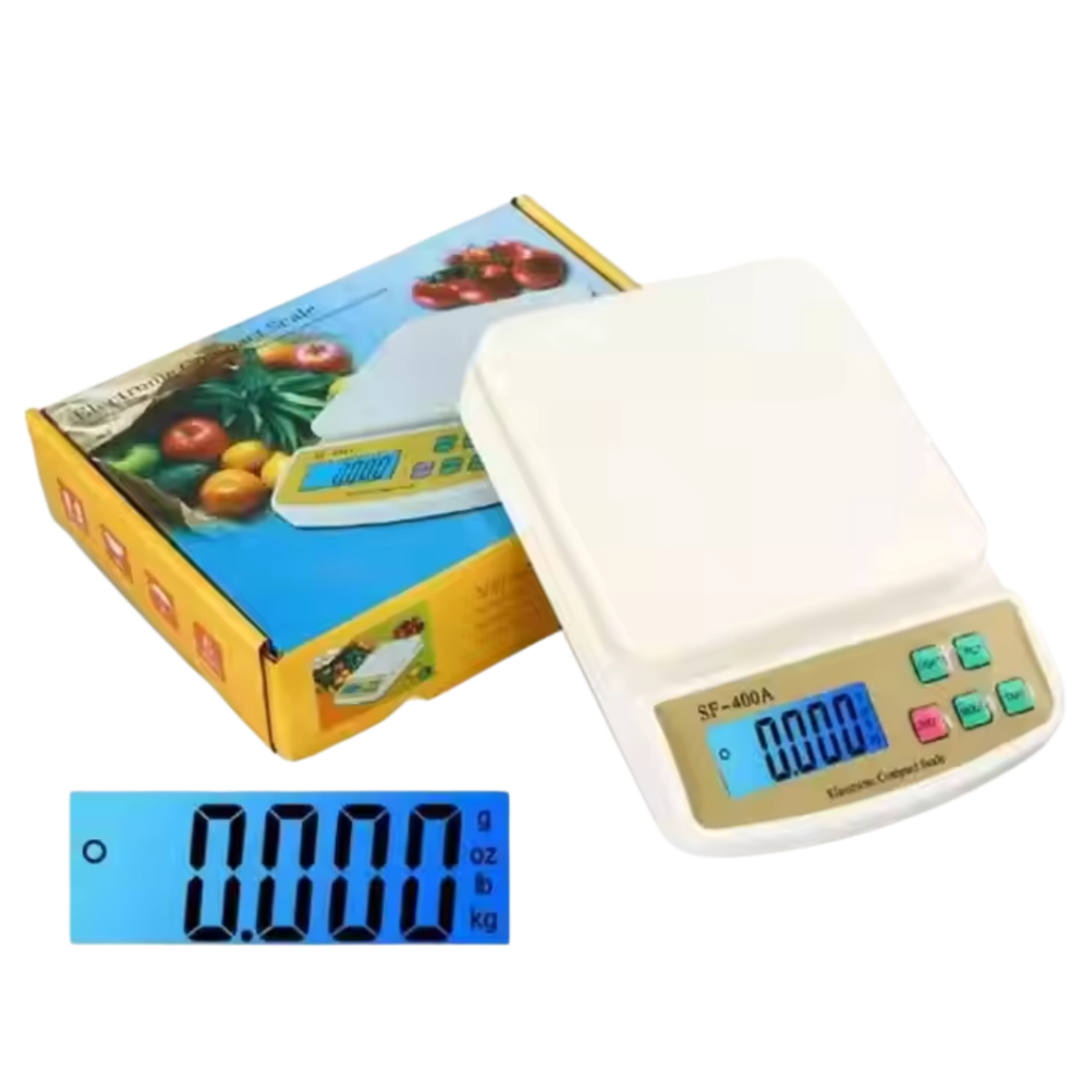 Lhong ตราชั่งดิจิตอล 1Kg. (สีขาว) ไว้ใช้ตวงส่วนผสมเครื่องดื่มและอาหาร