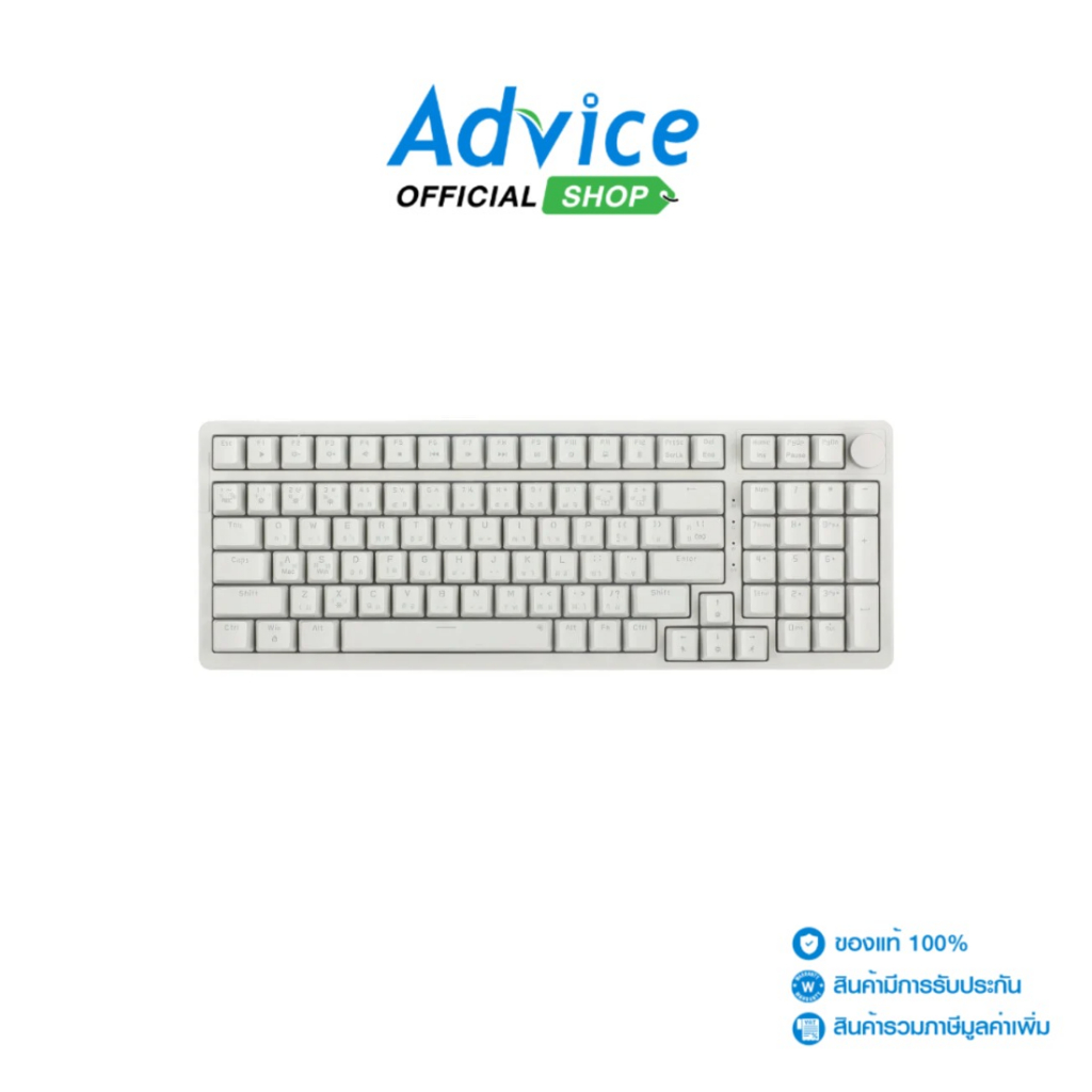 AJAZZ KEYBOARD (คีย์บอร์ด) AK992 RETRO CLASSIC - RED SWITCH - A0168705