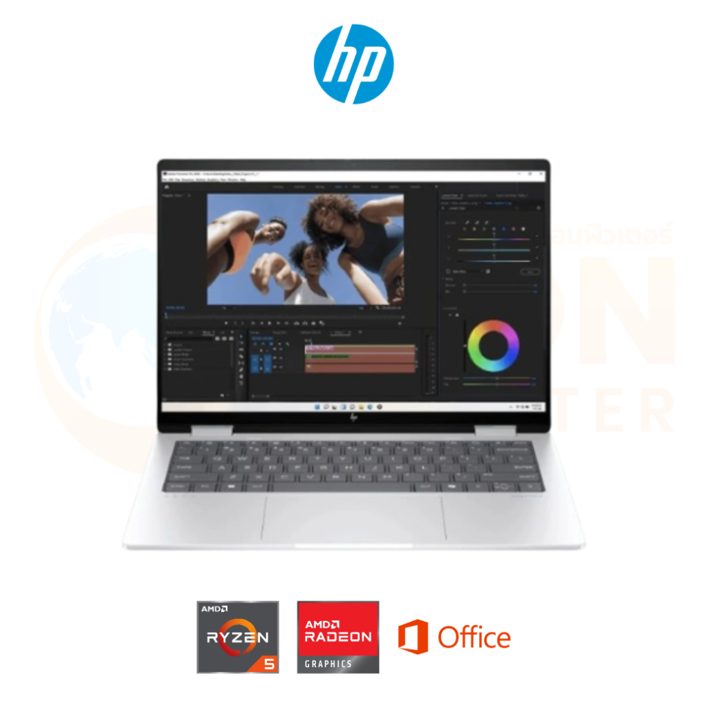 HP ENVY X360 14-FA0034AU NOTEBOOK (โน๊ตบุ๊ค) AMD RYZEN 5 8640HS / 16GB / 512GB / WIN11 / ประกันศูนย์