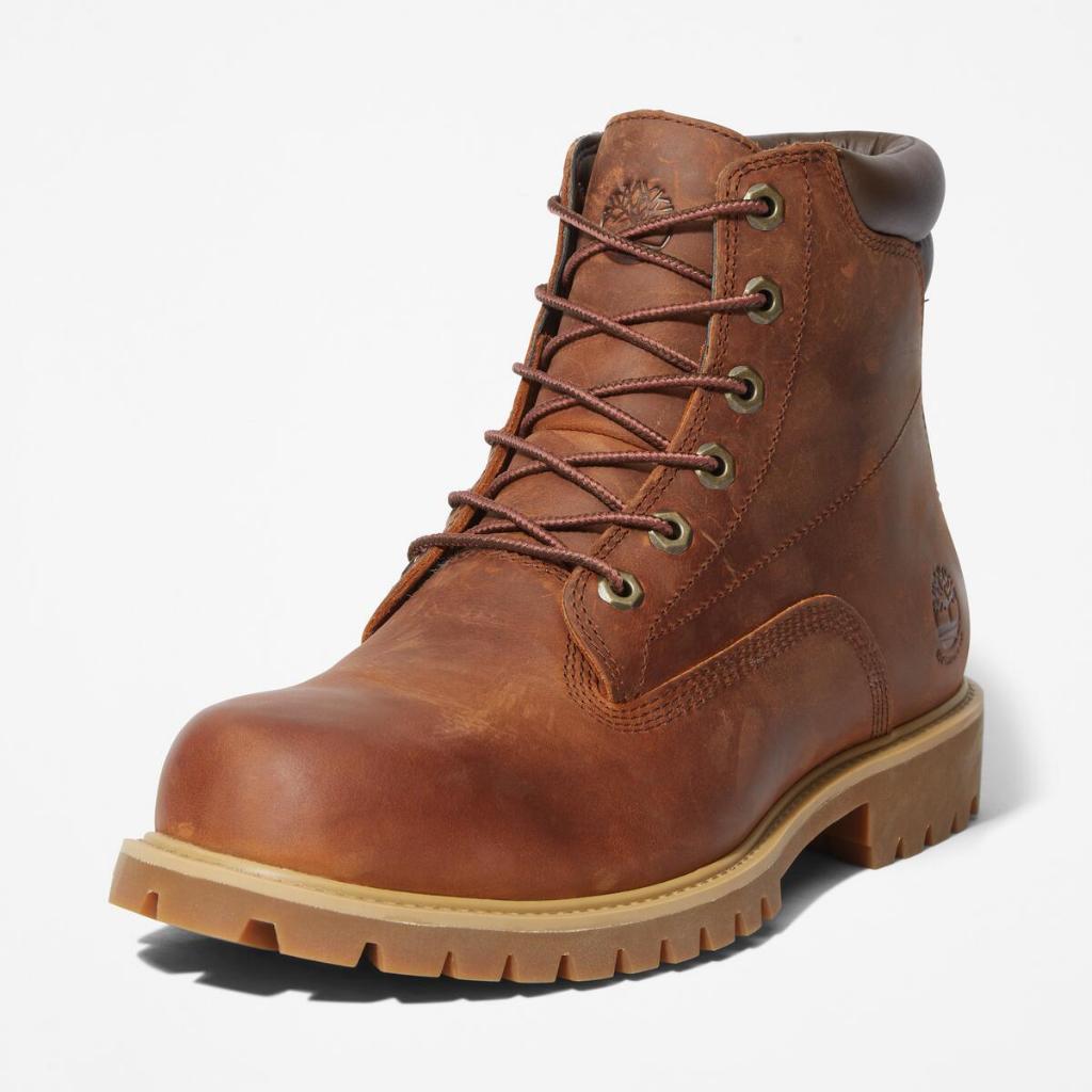 Timberland Men's ALBURN 6 INCH LACE UP WATERPROOF BOOT รองเท้าบูทผู้ชาย (S25MA1H8Q)